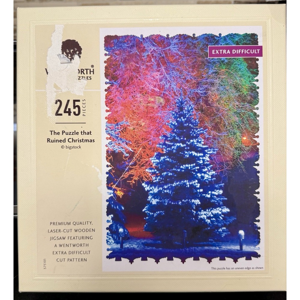 Wentworth Wooden Jigsaw Puzzle That Ruined Christmas 245 Pcs RARE